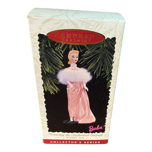 Hallmark Enchanted Evening Barbie Doll Keepsake Ornament 1996 3rd in Series - Picture 8 of 13